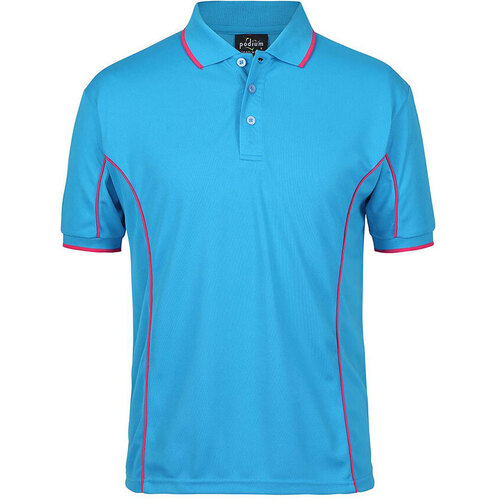 WORKWEAR, SAFETY & CORPORATE CLOTHING SPECIALISTS  - Podium Short Sleeve Piping Polo