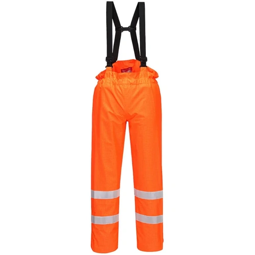 WORKWEAR, SAFETY & CORPORATE CLOTHING SPECIALISTS  - Bizflame Rain Unlined - Hi-Vis Antistatic Fr Pants