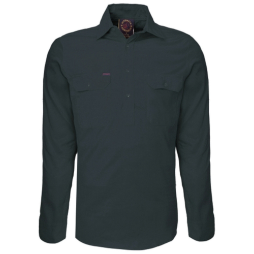 WORKWEAR, SAFETY & CORPORATE CLOTHING SPECIALISTS  - Closed Front Shirt - Long Sleeve