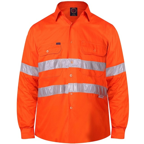 WORKWEAR, SAFETY & CORPORATE CLOTHING SPECIALISTS  - Vented Shirt with 3M Tape - Long Sleeve