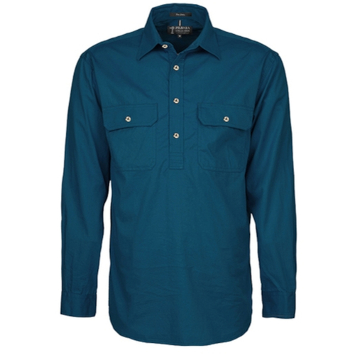 WORKWEAR, SAFETY & CORPORATE CLOTHING SPECIALISTS  - Men's Pilbara Shirt - Closed Front Long Sleeve
