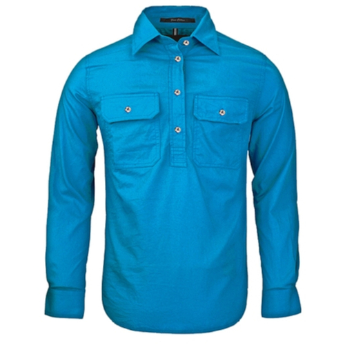 WORKWEAR, SAFETY & CORPORATE CLOTHING SPECIALISTS  - Women's Pilbara Shirt - Closed Front - Long Sleeve