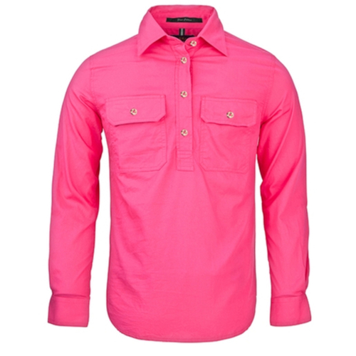 WORKWEAR, SAFETY & CORPORATE CLOTHING SPECIALISTS  - Women's Pilbara Shirt - Closed Front - Long Sleeve