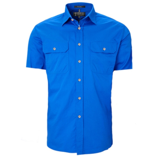 WORKWEAR, SAFETY & CORPORATE CLOTHING SPECIALISTS  - Men's Pilbara Shirt - Open Front - Short Sleeve