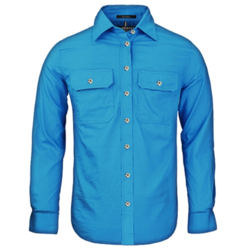 WORKWEAR, SAFETY & CORPORATE CLOTHING SPECIALISTS  - Women's Pilbara Shirt - Open Front - Long Sleeve