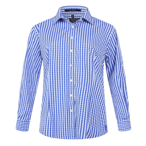 WORKWEAR, SAFETY & CORPORATE CLOTHING SPECIALISTS  - Pilbara Ladies Check Long Sleeve Shirt