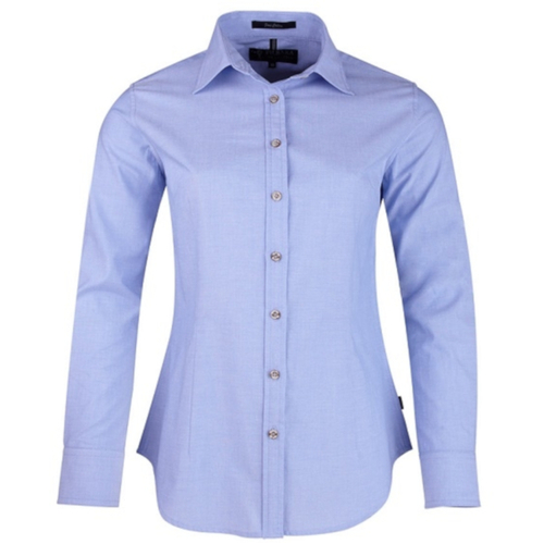 WORKWEAR, SAFETY & CORPORATE CLOTHING SPECIALISTS  - Pilbara Ladies Chambray Long Sleeve Shirt