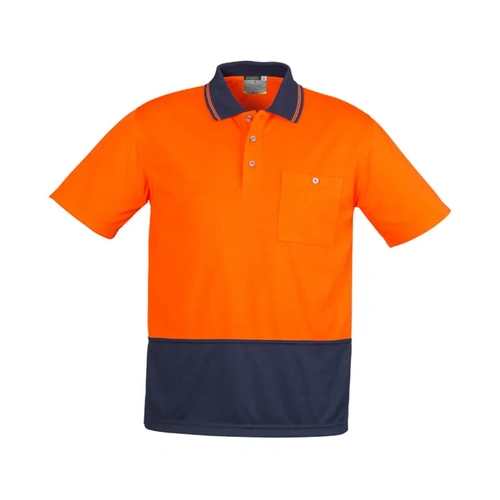 WORKWEAR, SAFETY & CORPORATE CLOTHING SPECIALISTS  - Unisex Hi Vis Basic Spliced S/S Polo