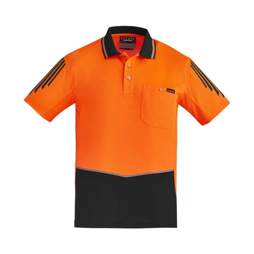 WORKWEAR, SAFETY & CORPORATE CLOTHING SPECIALISTS  - Mens Hi Vis Flux S/S Polo