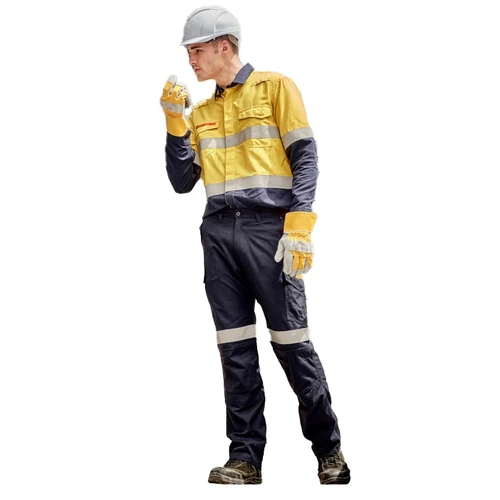 WORKWEAR, SAFETY & CORPORATE CLOTHING SPECIALISTS  - Mens Orange Flame Taped Cargo Pant (Regular)
