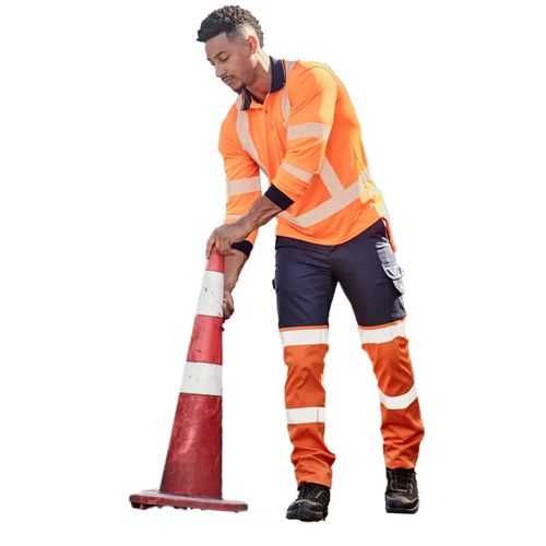 WORKWEAR, SAFETY & CORPORATE CLOTHING SPECIALISTS  - Mens Bio Motion Hi Vis Taped Pant
