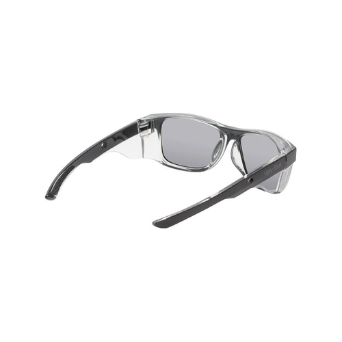 WORKWEAR, SAFETY & CORPORATE CLOTHING SPECIALISTS  - SPARKIE RSP545X MBL.SM - Matt Black Frame, Smoke Polarized Lens - Safety Polarized