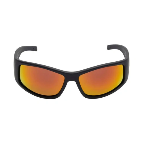 WORKWEAR, SAFETY & CORPORATE CLOTHING SPECIALISTS  - FLEX RSU5507 MBL.O - Matt Black Frame, Orange Revo Lens - Unbreakable Safety Sunglasses