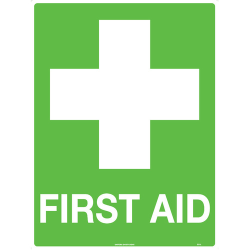WORKWEAR, SAFETY & CORPORATE CLOTHING SPECIALISTS  - 90x55mm - Self Adhesive - Sheet of 10 - First Aid