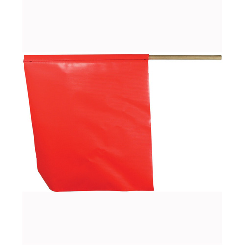 WORKWEAR, SAFETY & CORPORATE CLOTHING SPECIALISTS  - 300x300mm - Fluoro Flag on Dowel