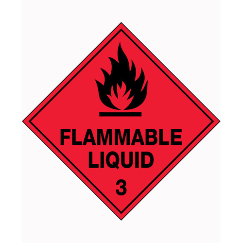 WORKWEAR, SAFETY & CORPORATE CLOTHING SPECIALISTS  - 270x270mm - Metal - Flammable Liquid 3