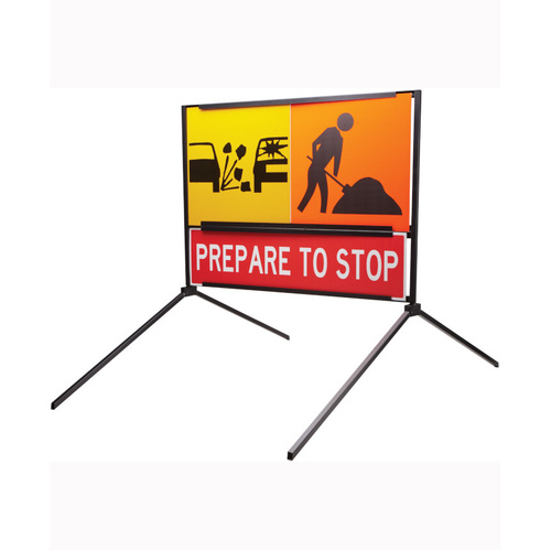 WORKWEAR, SAFETY & CORPORATE CLOTHING SPECIALISTS  - 1200x900mm Multi-Message Frame-Black-1200x900mm
