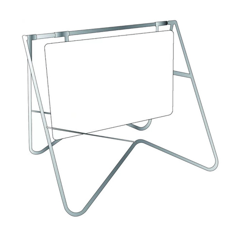 WORKWEAR, SAFETY & CORPORATE CLOTHING SPECIALISTS  - 900x600mm Swing Stand (Sign Not Included)-Steel-900x600mm