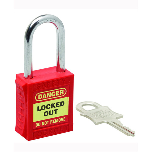 WORKWEAR, SAFETY & CORPORATE CLOTHING SPECIALISTS  - 42mm Premium Red Safety Lockout