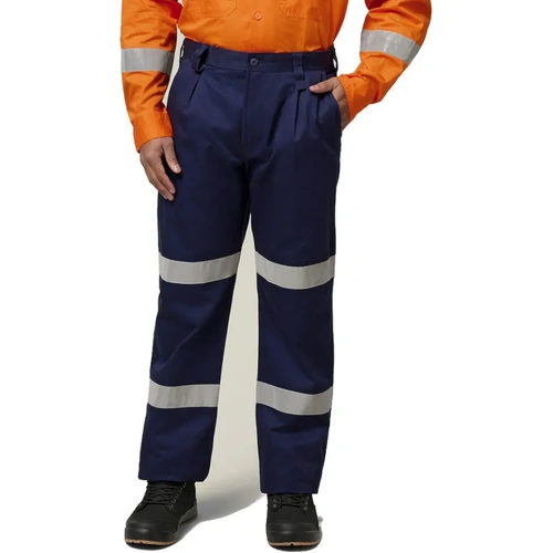 WORKWEAR, SAFETY & CORPORATE CLOTHING SPECIALISTS  - Foundations - Cotton Drill Pant with 3M Tape