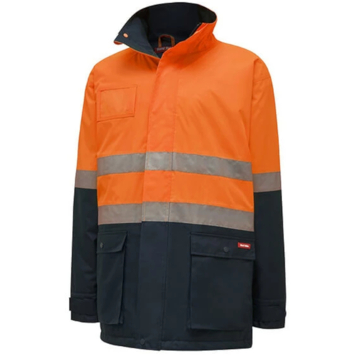 WORKWEAR, SAFETY & CORPORATE CLOTHING SPECIALISTS  - Core - HI-VISIBILITY 2TONE QUILTED JACKET WITH TAPE